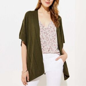 LOF Green Shrug Lightweight Knit Sweater